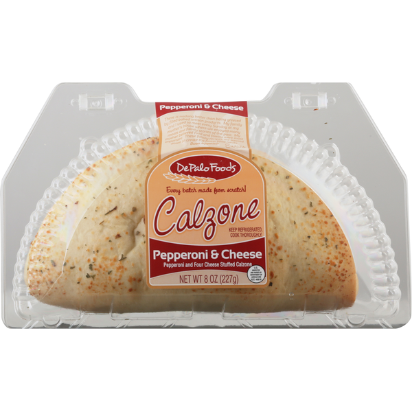 Prepared Meals & Sides DePalo Foods Calzone, Pepperoni & Cheese hero