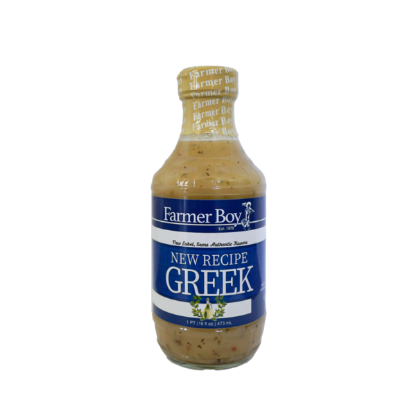 Salad Dressing & Toppings Farmer Boy New Recipe Greek Dressing hero