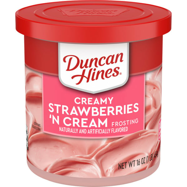 Baking Supplies & Decor Duncan Hines Creamy Strawberries 'n Cream Frosting hero