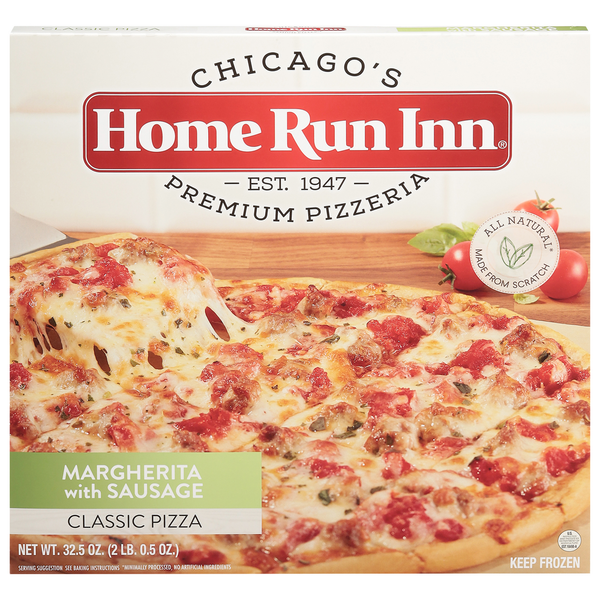 Frozen Pizza Home Run Inn Margarita & Sausage Pizza hero