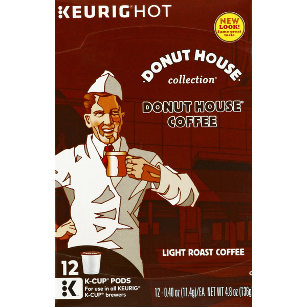 Coffee Donut House Collection Coffee, Light Roast, Donut House, K-Cup Pods hero