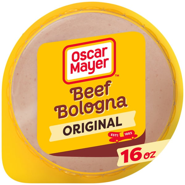 Packaged Lunch Meat Oscar Mayer Beef Bologna Sliced Deli Sandwich Lunch Meat hero