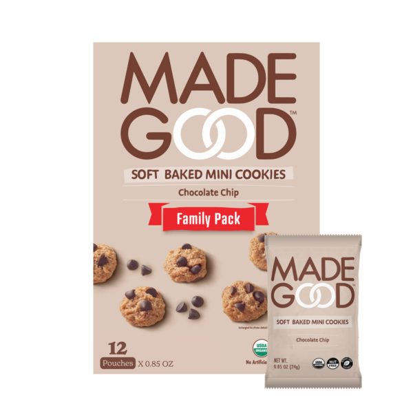 MadeGood Chocolate Chip Soft Baked Cookies hero