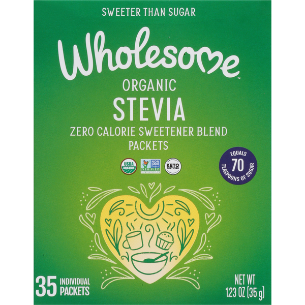 Baking Ingredients Wholesome Stevia, Organic, Packets hero