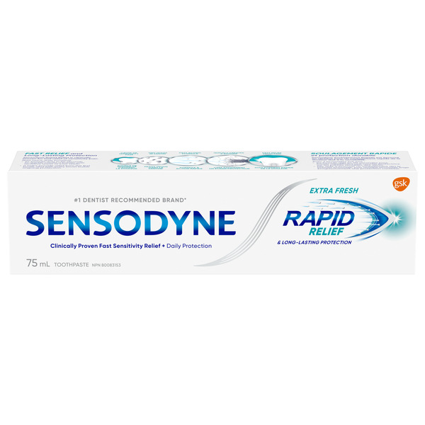 Oral Hygiene Sensodyne Rapid Relief Sensitivity Toothpaste Extra Fresh hero