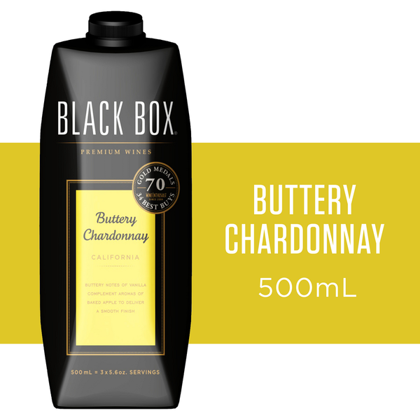 White Wine Black Box Wines Buttery Chardonnay White Wine 500ml Tetra hero