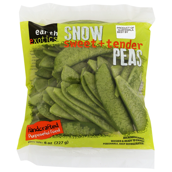 Packaged Vegetables & Fruits Earth Exotics Snow Peas hero