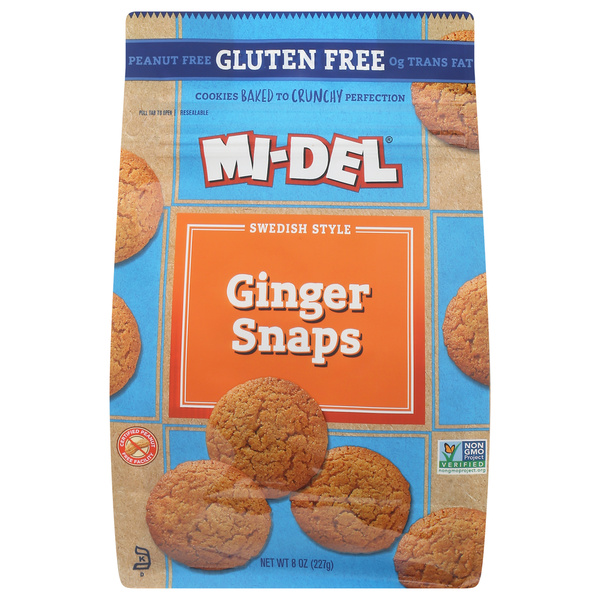 Packaged Cookies Mi-Del Cookies, Swedish Style, Ginger Snaps hero