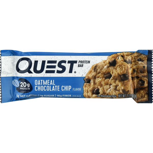 Energy & Granola Bars Quest Oatmeal Chocolate Chip Protein Bar, High Protein, Low Carb. hero