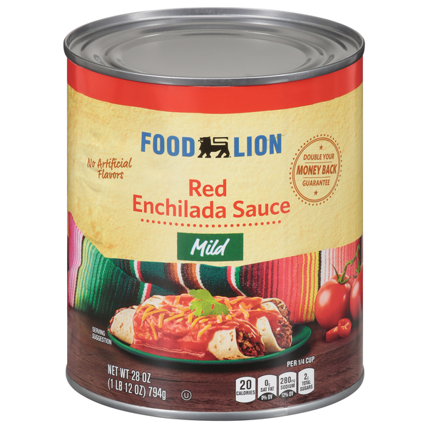 Mexican/Hispanic/Latino Foods Food Lion Red Enchilada Sauce, Mild hero