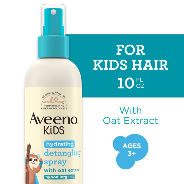 Aveeno Kids Hydrating Hair Detangling Spray, Hypoallergenic hero