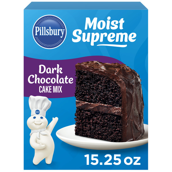 Doughs, Gelatins & Bake Mixes Pillsbury Moist Supreme Dark Chocolate Cake Mix hero