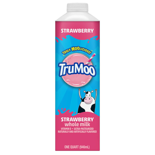 TruMoo Strawberry Whole Milk hero