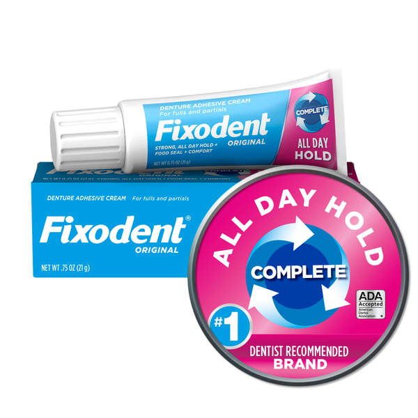 Oral Hygiene Fixodent Complete Original Denture Adhesive Cream hero