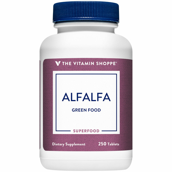 Other Superfoods & Green Foods The Vitamin Shoppe Alfalfa - 500 MG (250 Tablets) hero