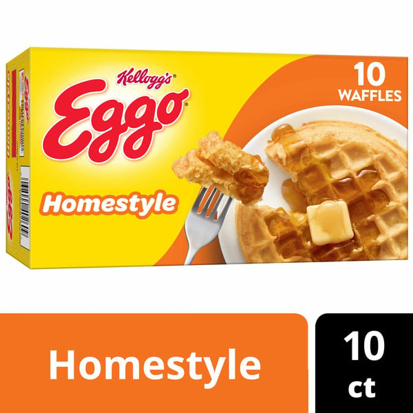 Frozen Waffles & Pancakes Eggo Homestyle Frozen Waffles, Frozen Breakfast, Breakfast Food, Original hero