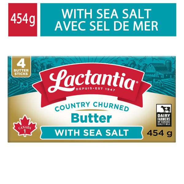 Butter Lactantia Salted Butter , With Sea Salt, Sticks hero