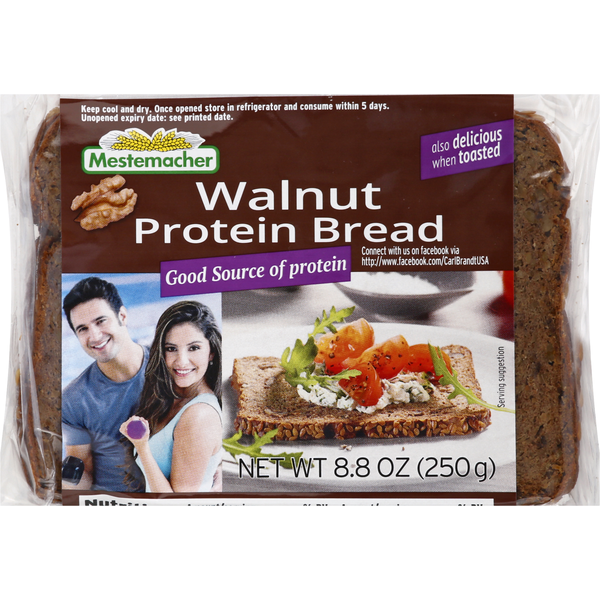 Bread Mestemacher Protein Bread, Walnut hero