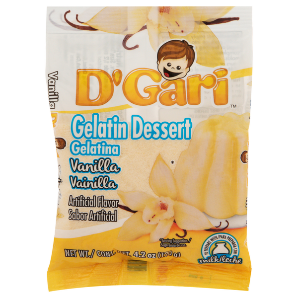 Baking Ingredients D'Gari Gelatin Dessert, Vanilla hero