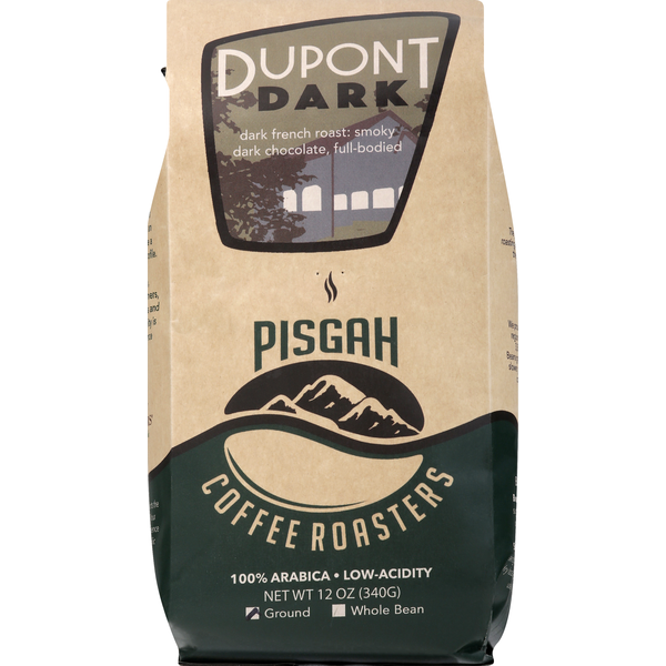 Coffee Pisgah Brewing Company Coffee, Ground, Dupont Dark hero