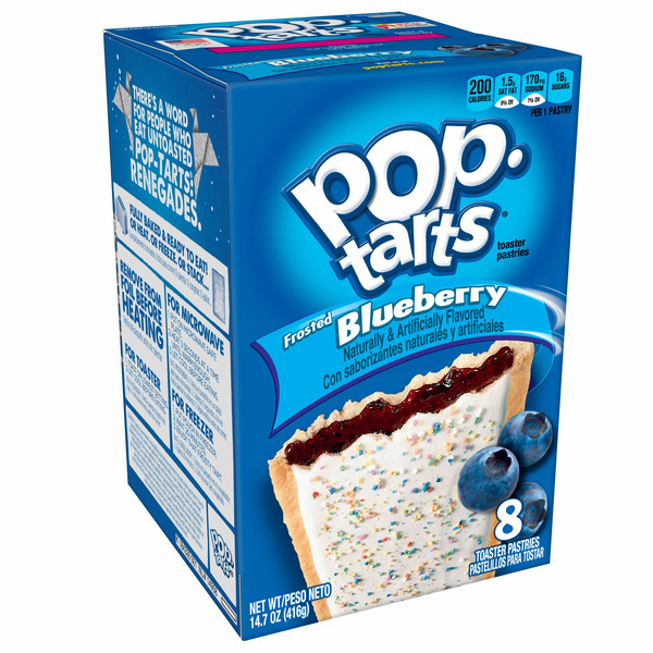 Breakfast Bars & Pastries Pop-Tarts Toaster Pastries, Breakfast Foods, Frosted Blueberry hero