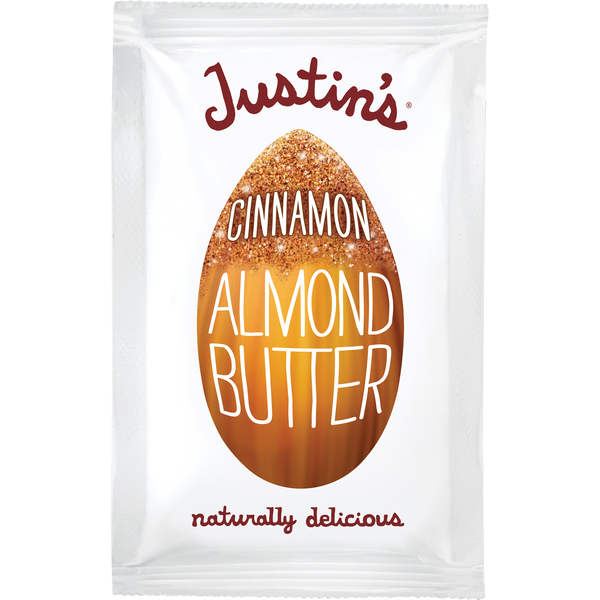 Spreads Justin's Cinnamon Almond Butter Squeeze Packs hero