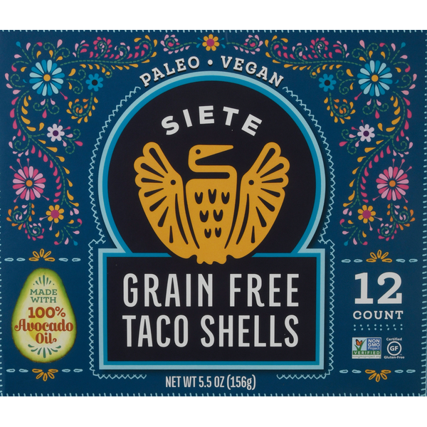 Tortillas & Flat Bread Siete Taco Shells, Grain Free hero