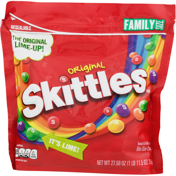 Candy & Chocolate Skittles Original Chewy Candy Family Size hero