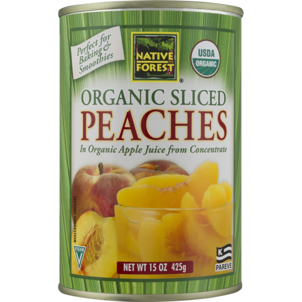 Canned Fruit & Applesauce Native Forest Organic Sliced Peaches hero