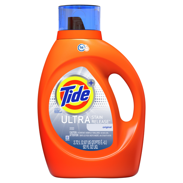 Laundry Tide Ultra Stain Release Liquid Laundry Detergent, Original, 48 loads, HE Compatible hero