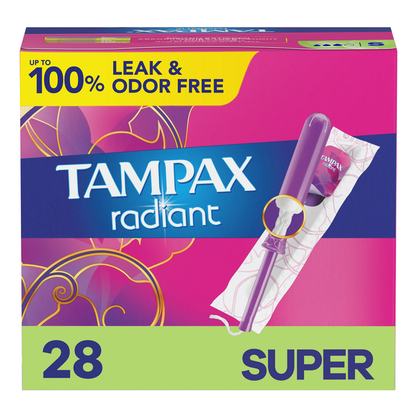 TAMPAX Radiant Tampons, Super hero