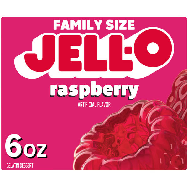 Doughs, Gelatins & Bake Mixes Jell-O Raspberry Gelatin Dessert Mix hero