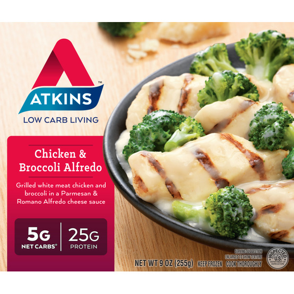 Frozen Meals Atkins Chicken and Broccoli Alfredo hero