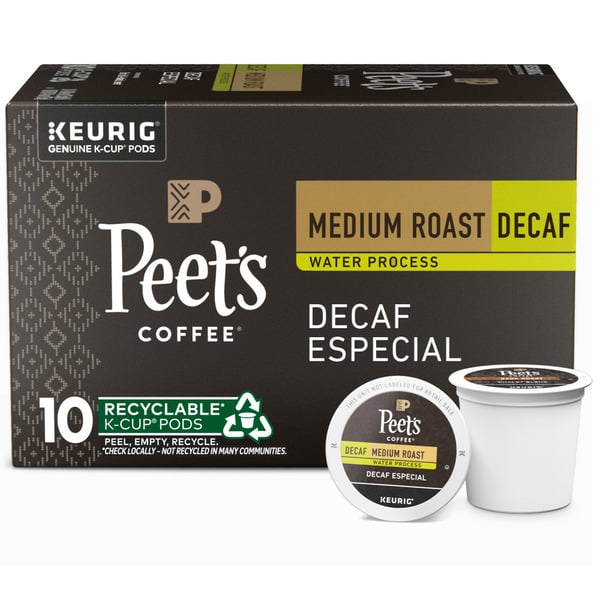 Coffee Peet's Coffee Decaf Especial Medium Roast Coffee K-Cup Pod hero