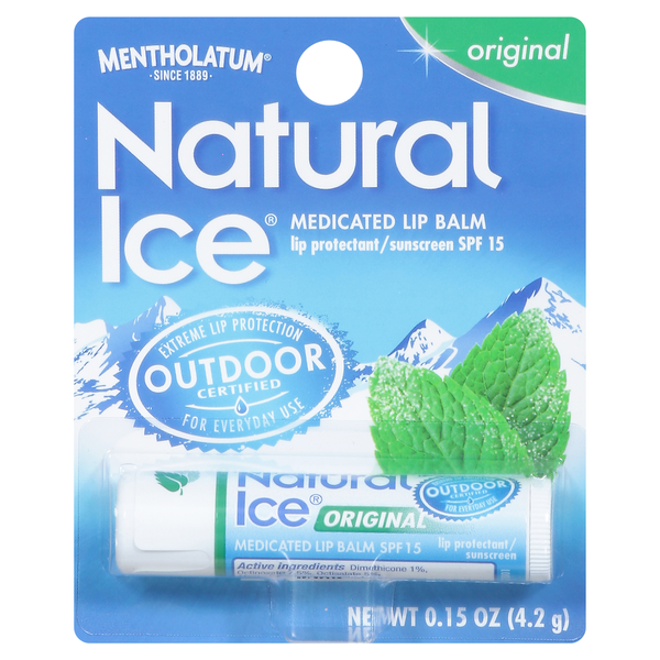 First Aid Natural Ice Medicated Lip Protectant/Sunscreen SPF 15 Original hero