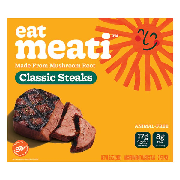 Frozen Meals eat meati Classic Steaks, 2-pack hero