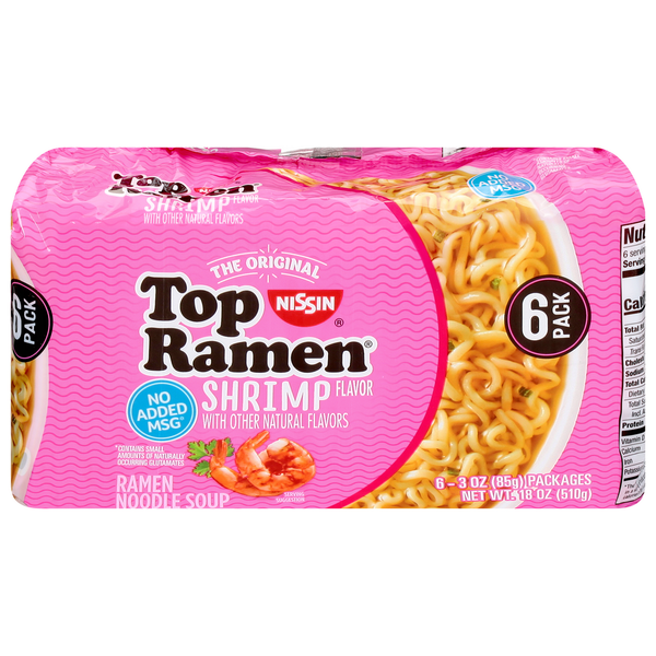 Instant Foods Nissin Shrimp Flavor Ramen Noodle Soup hero