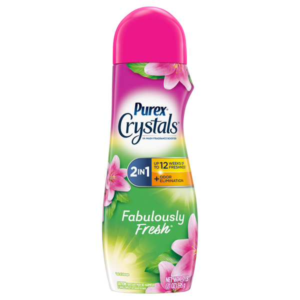 Purex Fragrance Booster, In-Wash, Fabulously Fresh, 2 in 1 hero