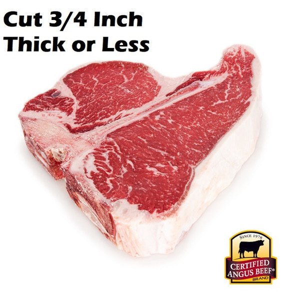 Packaged Meat Certified Angus Beef Porterhouse Steak (Thin Cut), USDA Choice hero