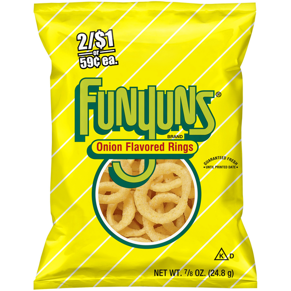 Chips & Pretzels Funyuns Onion Flavored Rings hero