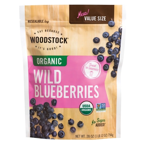 Frozen Produce WOODSTOCK Organic Wild Blueberries hero