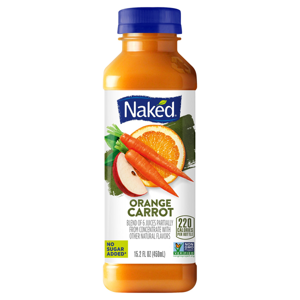 Refrigerated Naked Orange Carrot 100% Juice Smoothie hero