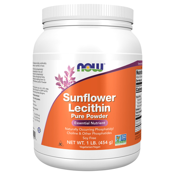 Vitamins & Supplements NOW Sunflower Lecithin Pure Powder hero