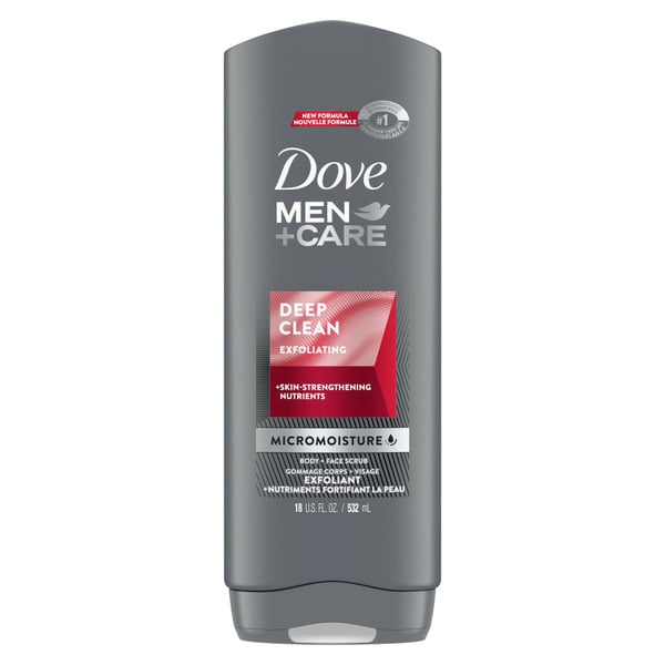 Body Lotions & Soap Dove Men+Care Body Wash And Face Wash Deep Clean hero