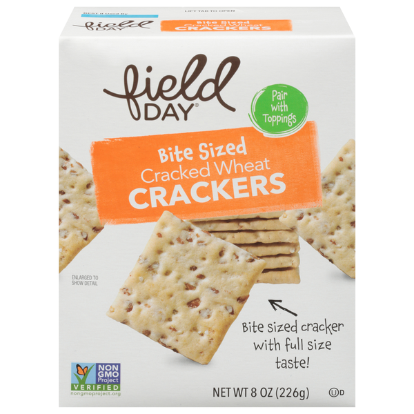 Crackers FIELD DAY Crackers, Cracked Wheat, Bite Sized hero