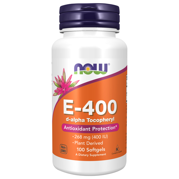 Vitamins & Supplements NOW Vitamin E 400 D Alpha Tocopheryl hero