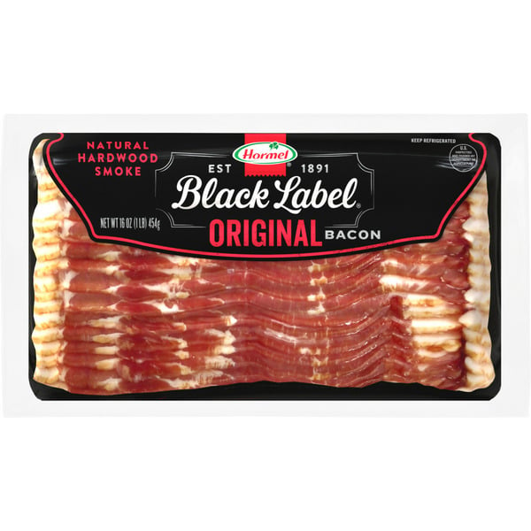 Hot Dogs, Bacon & Sausage Hormel Black Label Original Bacon hero