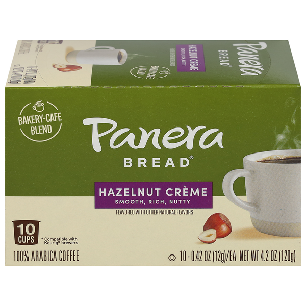 Coffee Panera Bread Coffee, Hazelnut Creme, Cups hero