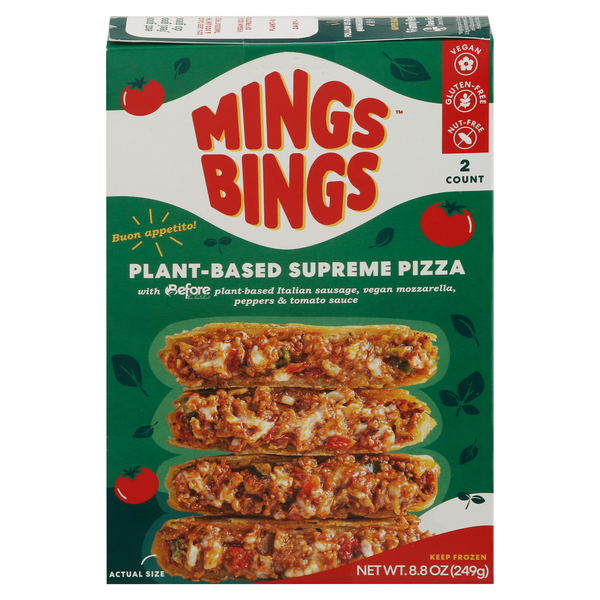 Frozen Meals MingsBings Supreme Pizza, Plant-Based hero