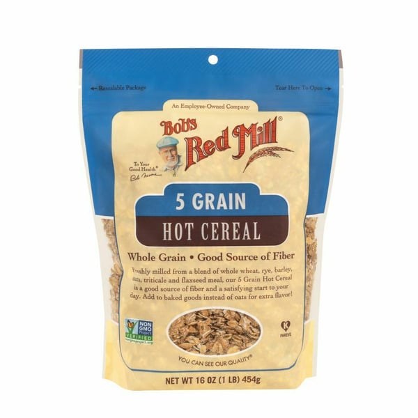 Hot Cereal & Pancake Mixes Bob's Red Mill 5 Grain, Rolled, Hot Cereal hero